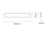 Martec Lighting LED Battens Blade LED Surface Mounted Light Lights-For-You MLBF60345W 9312375504221